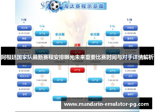 阿根廷国家队最新赛程安排曝光未来重要比赛时间与对手详情解析