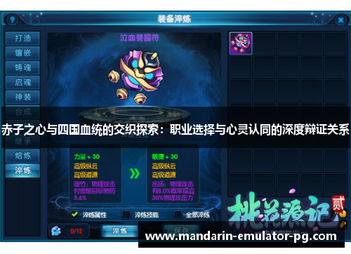 赤子之心与四国血统的交织探索：职业选择与心灵认同的深度辩证关系